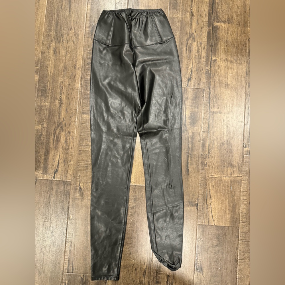 Faux leather leggings